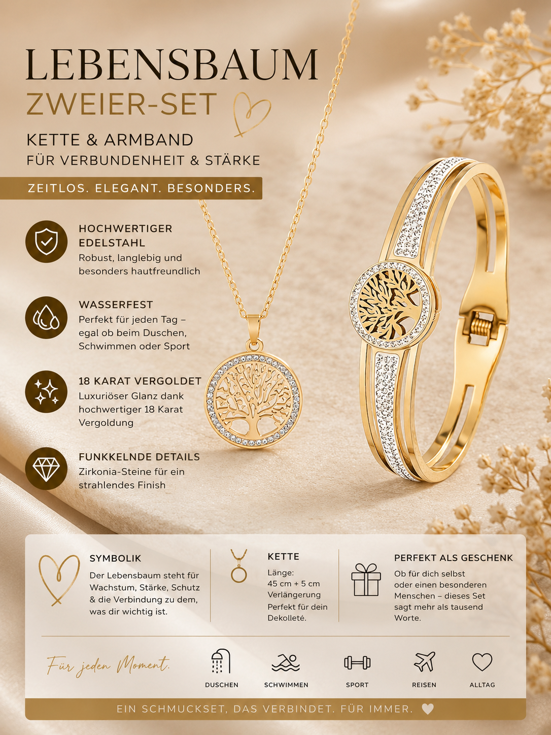 Lebensbaum Schmuckset