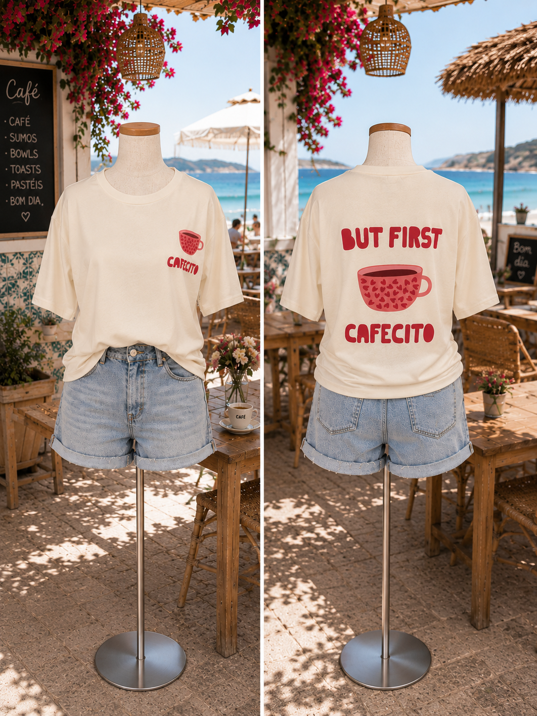 Cafecito Shirt in Creme