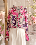 Romantic Flower Bluse in Pink