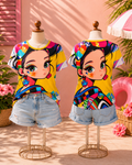 Color Pop Cartoon Shirt