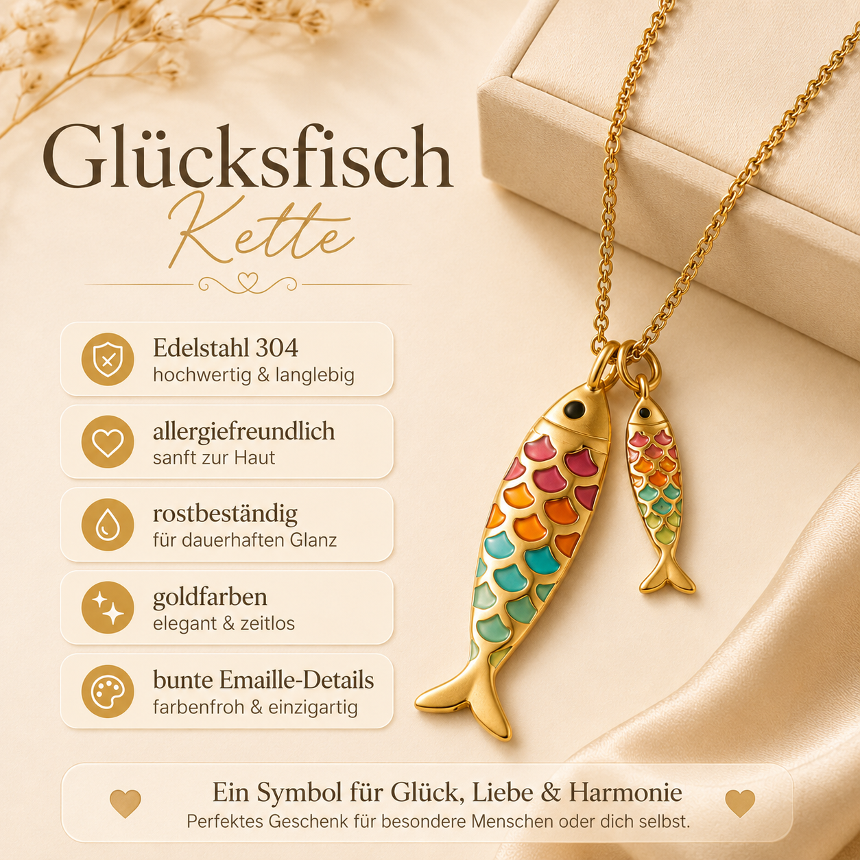 Kette Glücksfisch