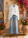 Bestickte Bluse „Boho Love“ – Elegant & Verspielt