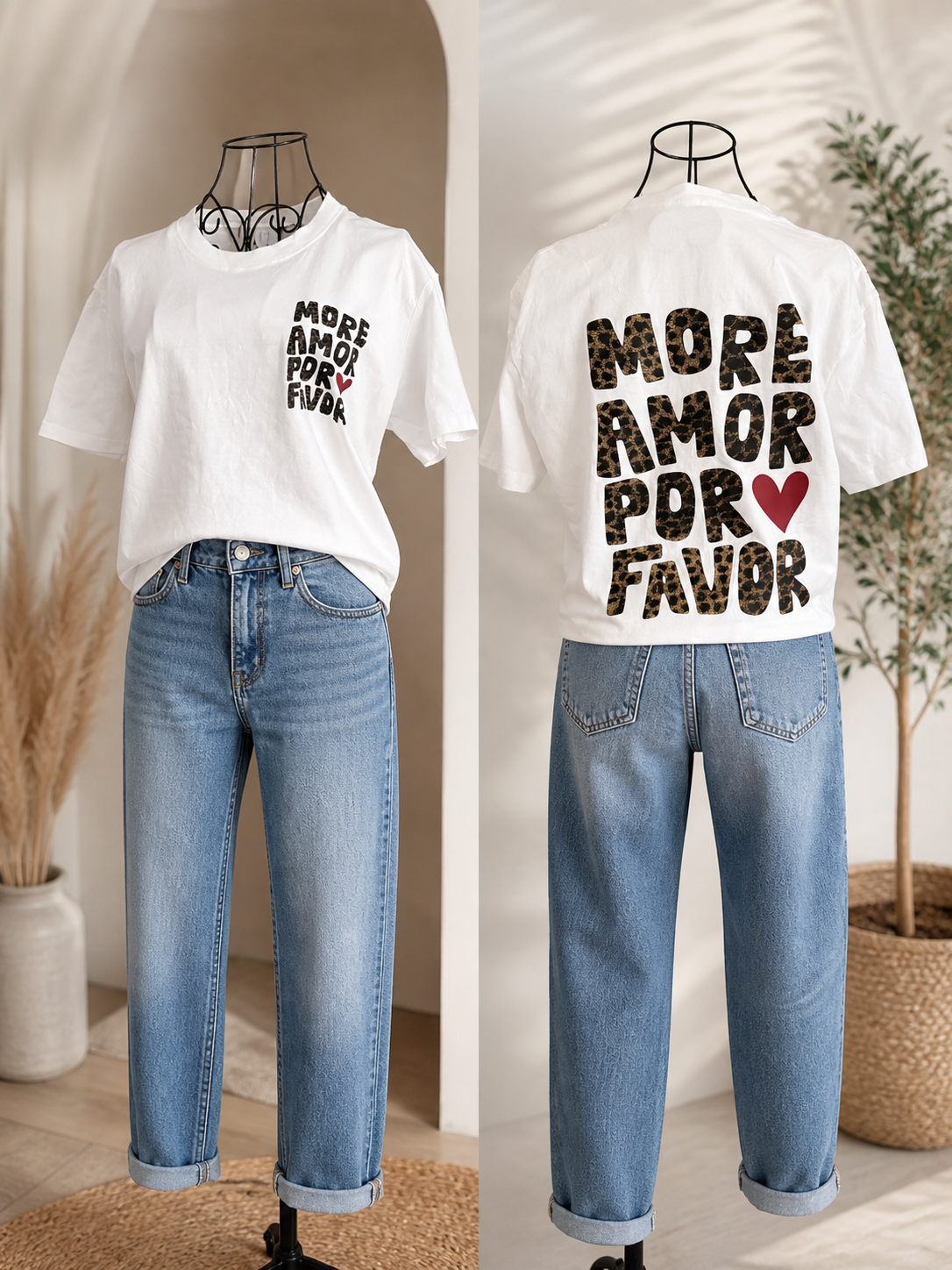 T-Shirt „More Amor Leo“ – Statement mit Style