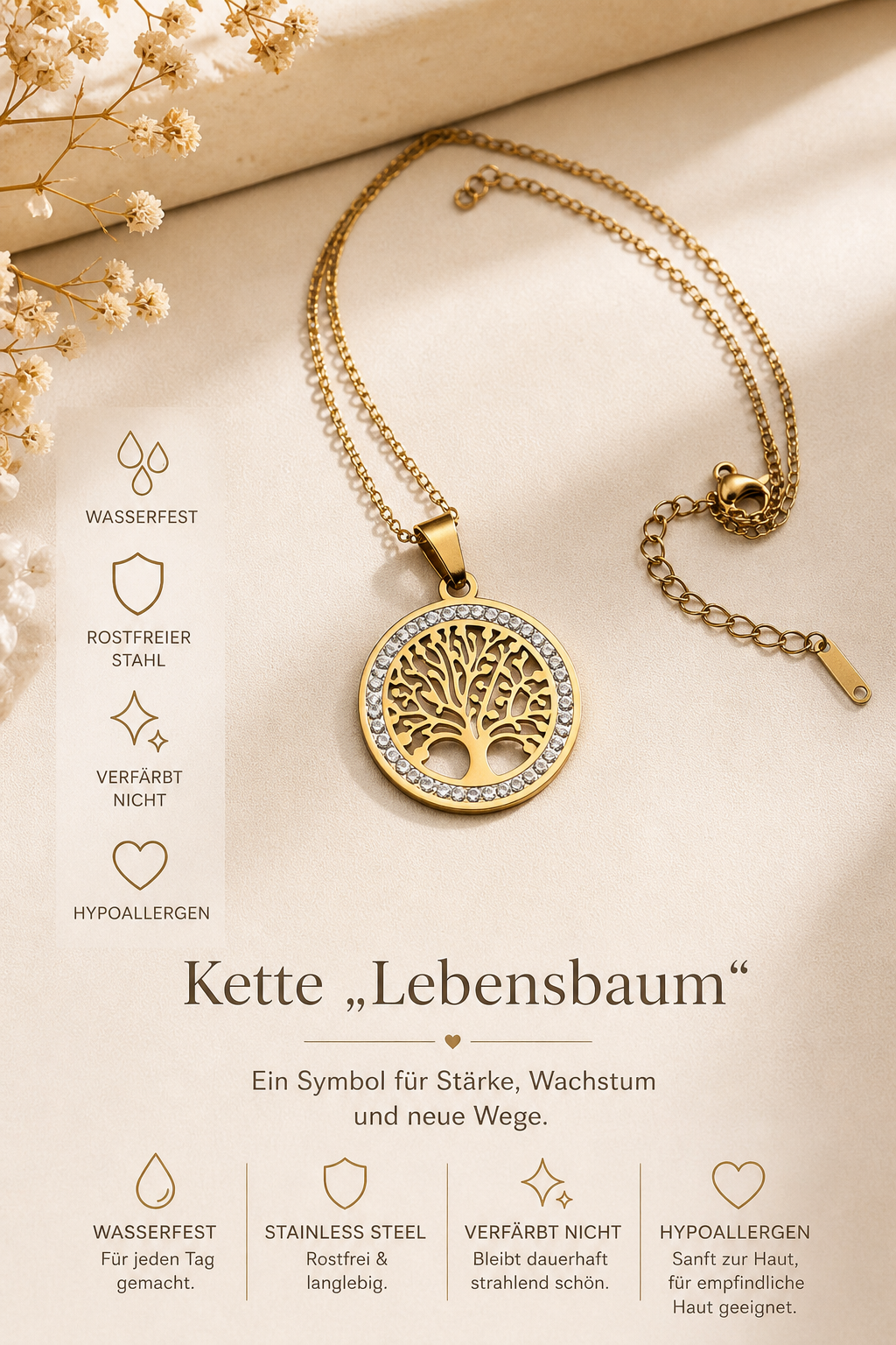 Kette „Lebensbaum“ – Bedeutungsvoll & Elegant