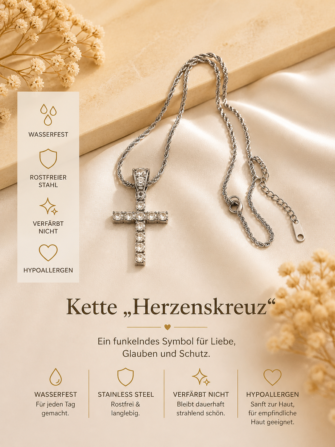 Kette „Herzenskreuz“