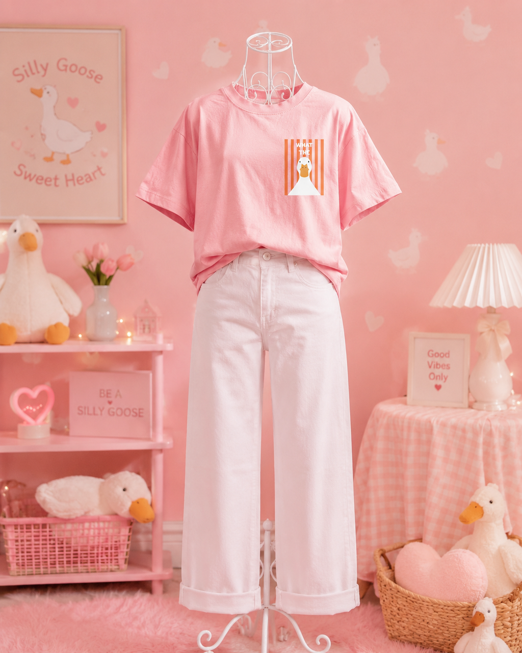 Silly Goose Shirt in Rosa